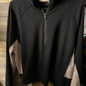 Size Large Danskin sweatshirt soft material Black and tan color